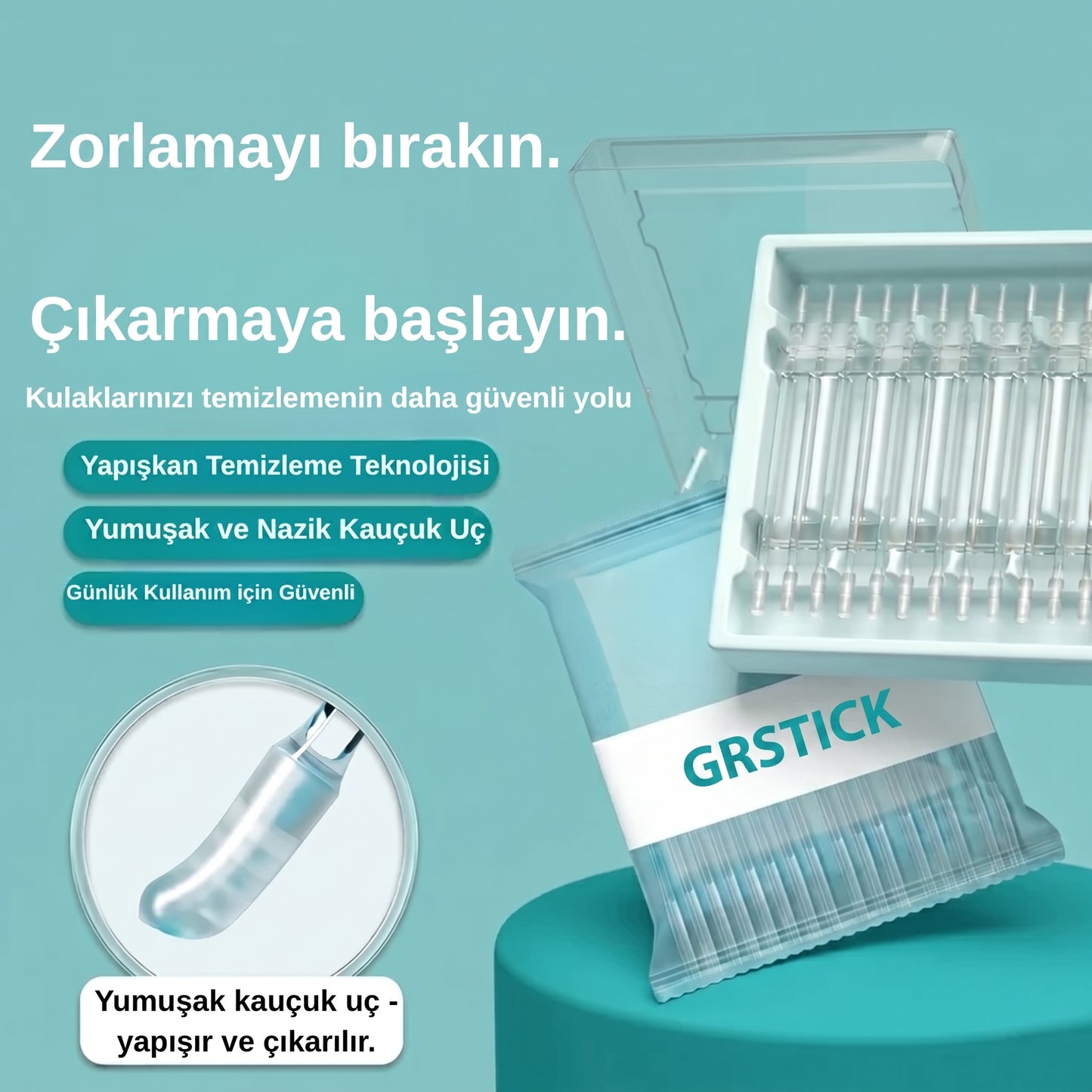 grstick™ Yapışkan Kulak Temizleme Çubuğu